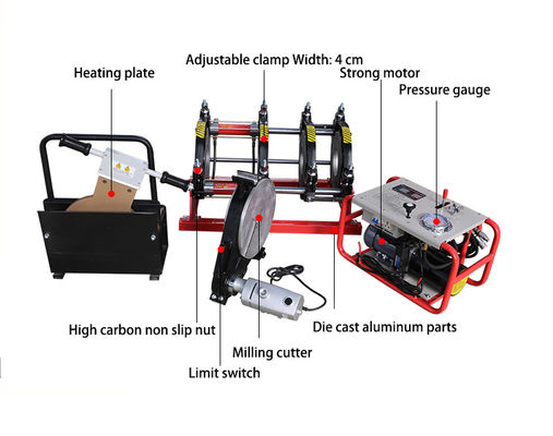 12.65KW 400mm تا 630mm HDPE لوله فیوژن دستگاه 380V تامین کننده